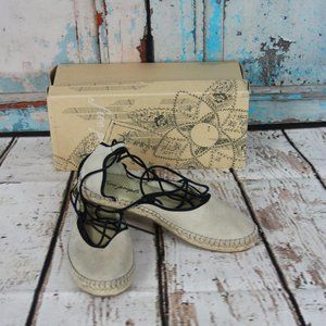 Free People Marina Lace Up Suede Espadrilles